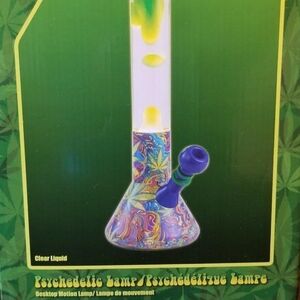 LITEMEUP Spencer's Colorful Psychedelic Green Lava Lamp